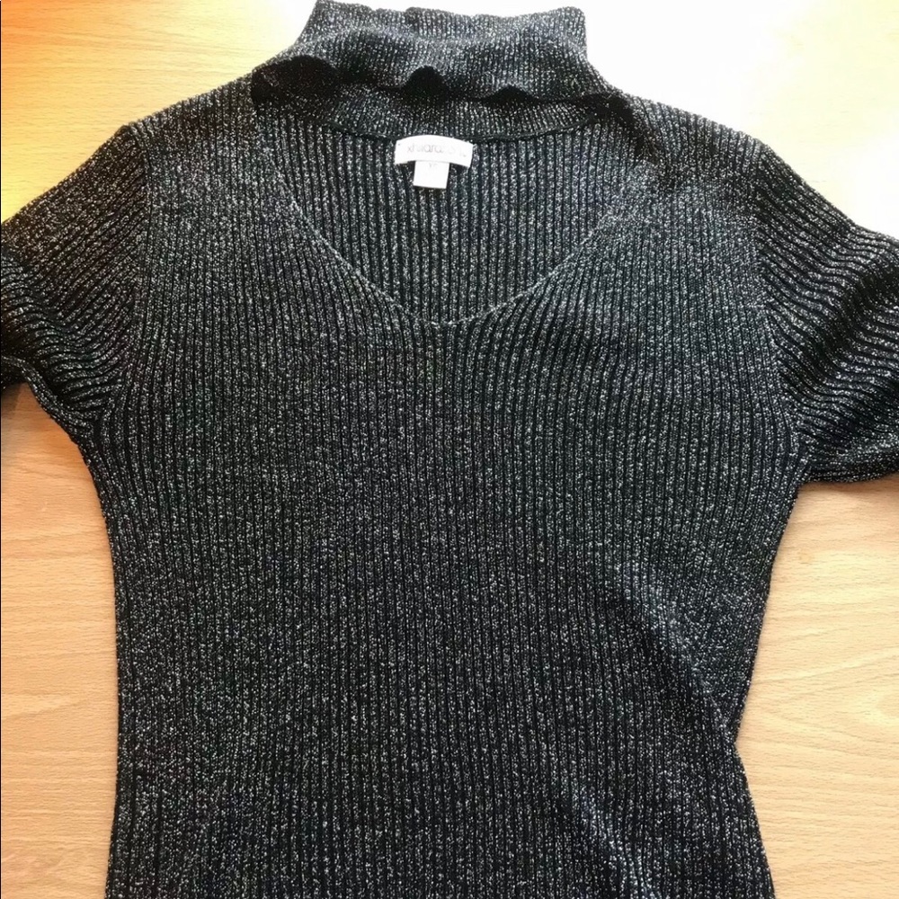 Xhilaration Cut out., shimmering sweater xs
